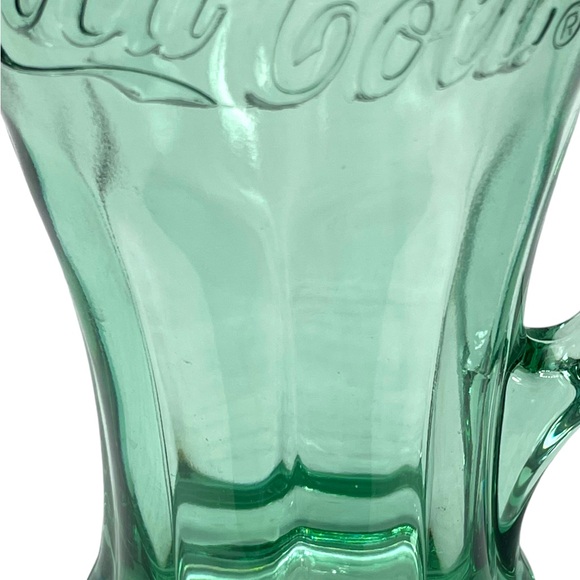Coca-Cola Vintage Libbey Green Bottle Heavy Duty 14 oz Mug with Handle Set of 4 - Picture 10 of 13